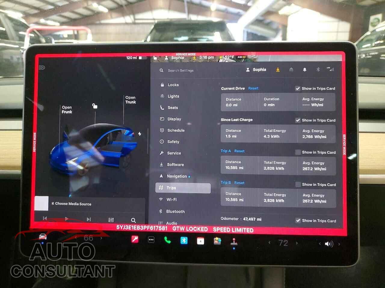 TESLA MODEL 3 2023 - 5YJ3E1EB3PF617581