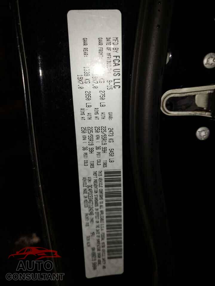 DODGE JOURNEY 2016 - 3C4PDCEG4GT124246