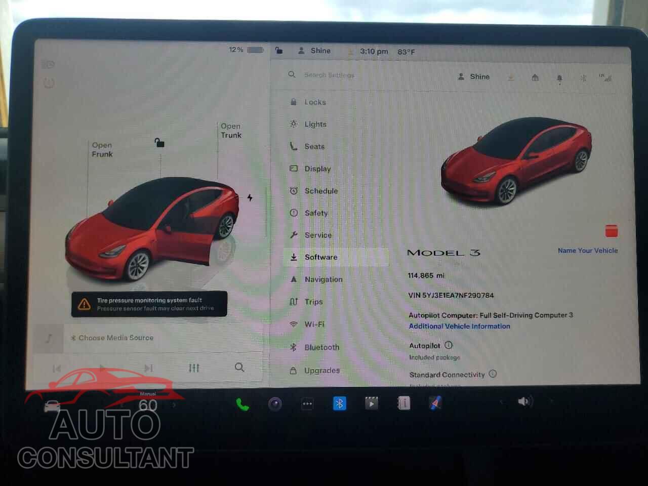 TESLA MODEL 3 2022 - 5YJ3E1EA7NF290784