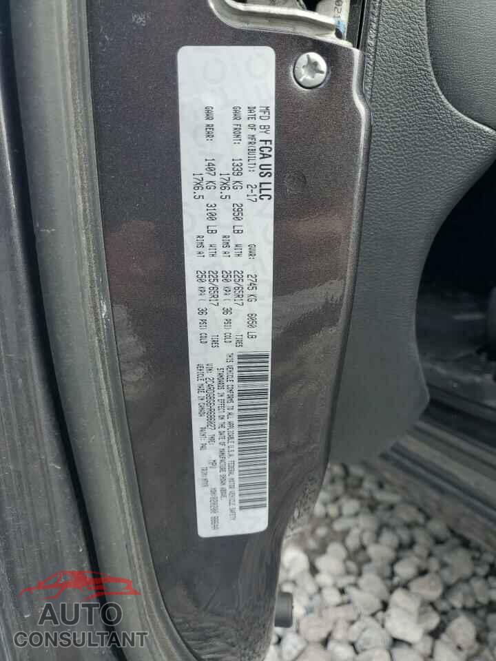 DODGE CARAVAN 2017 - 2C4RDGBG6HR686027