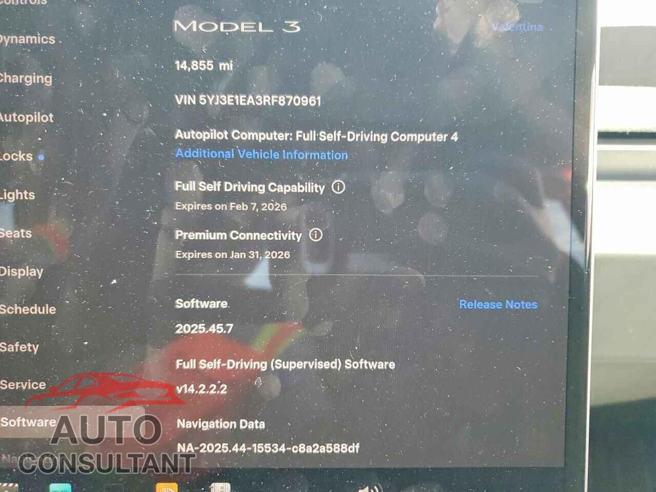 TESLA MODEL 3 2024 - 5YJ3E1EA3RF870961