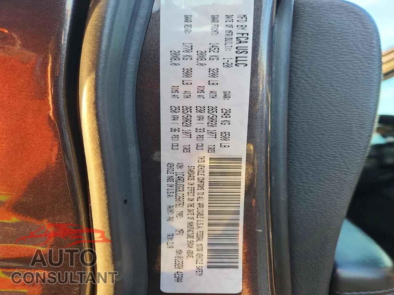DODGE DURANGO 2020 - 1C4RDJDG3LC260761