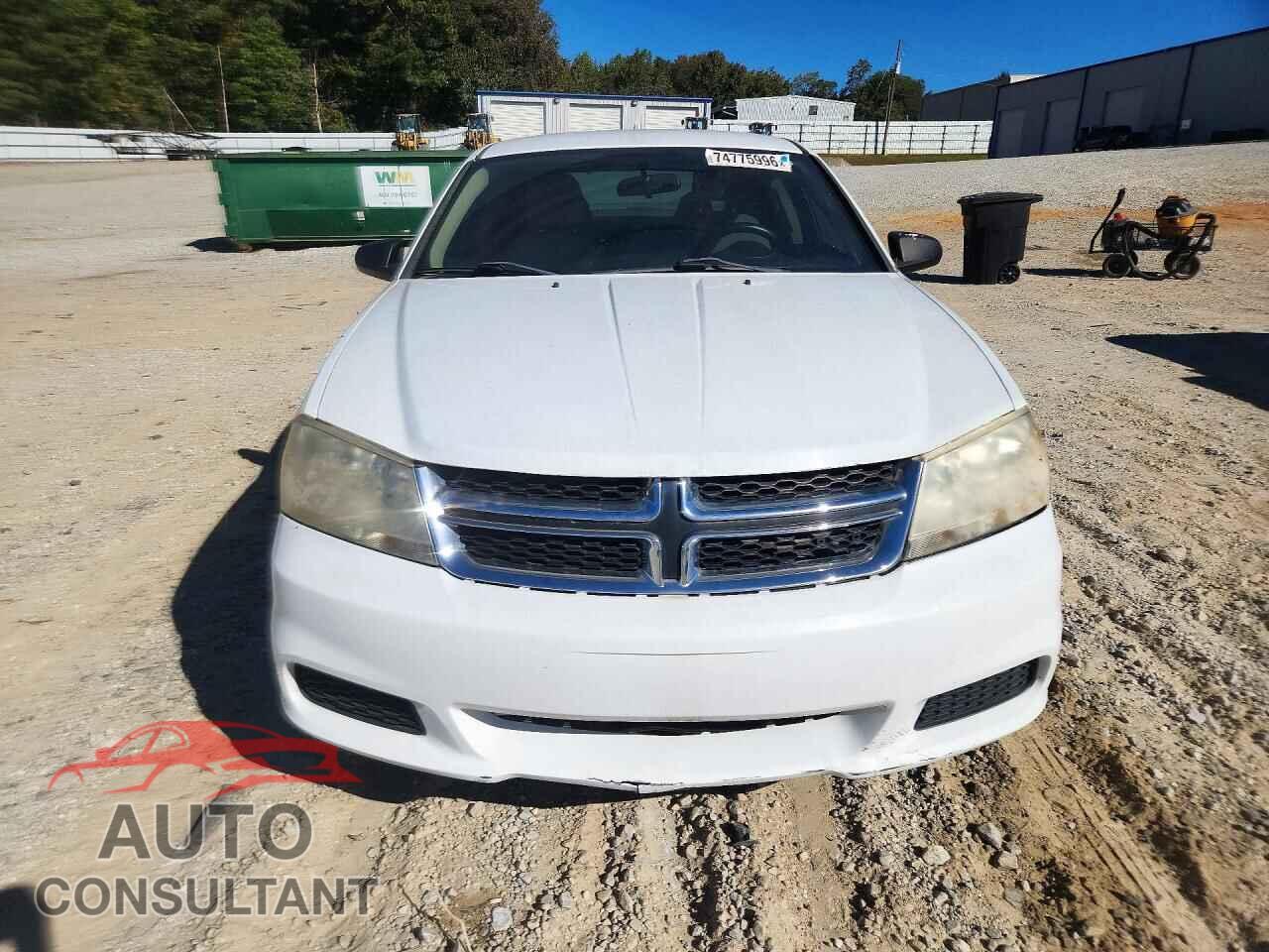 DODGE AVENGER 2013 - 1C3CDZAB2DN565322