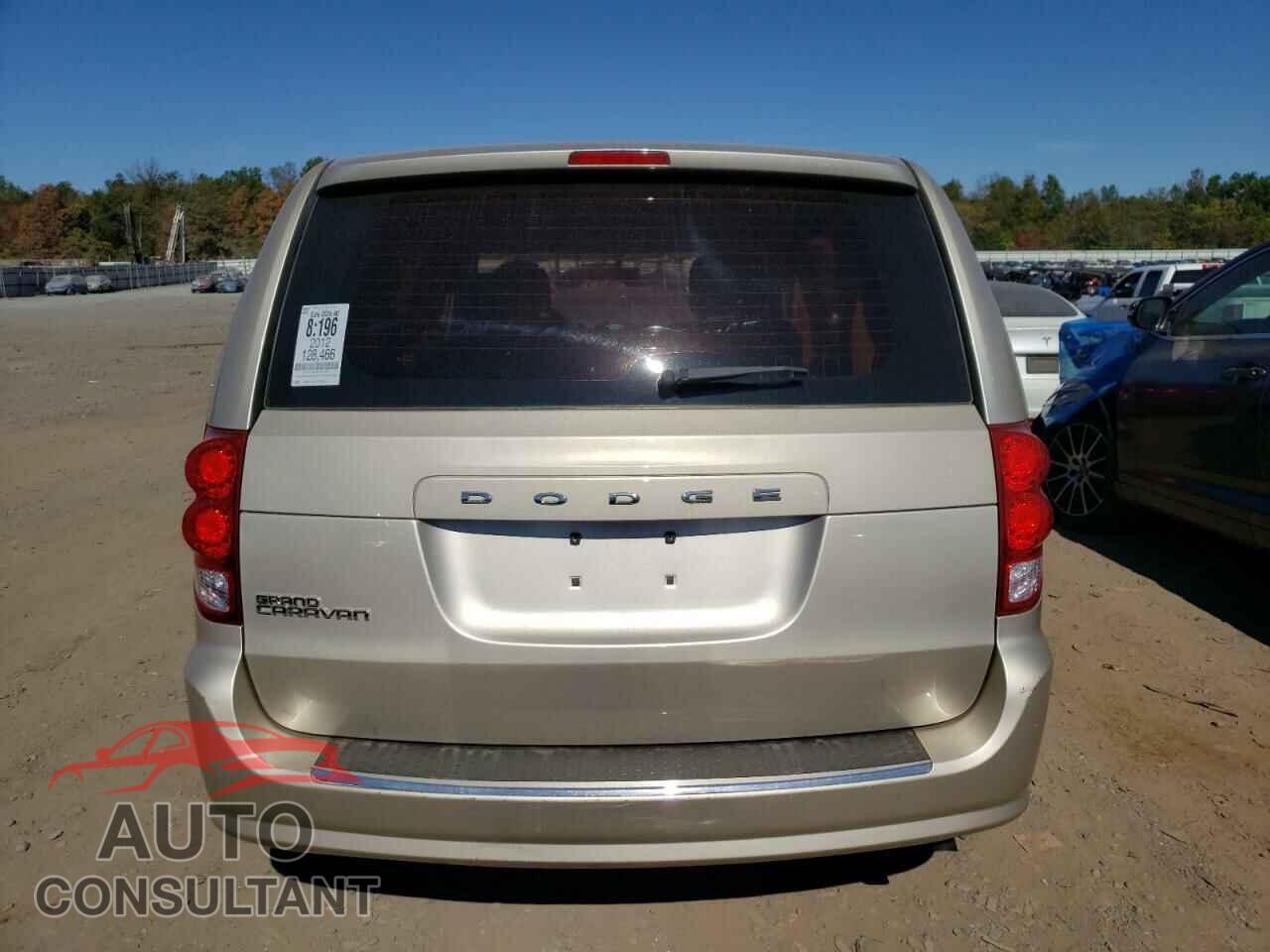 DODGE CARAVAN 2012 - 2C4RDGBGXCR324307