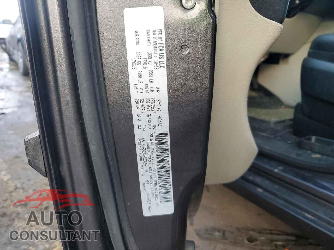 DODGE CARAVAN 2017 - 2C4RDGCG1HR596234