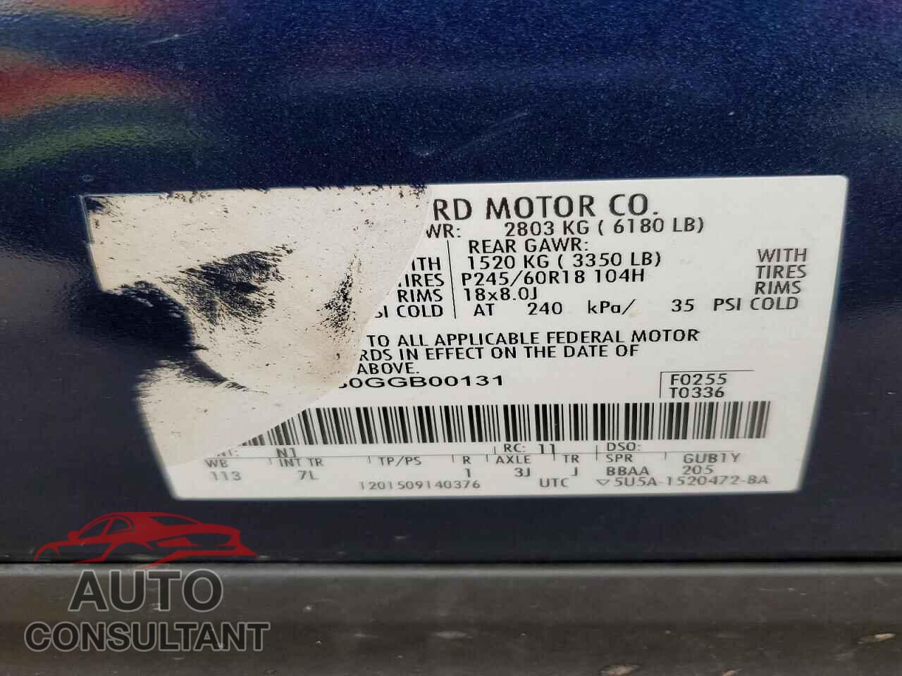 FORD EXPLORER 2016 - 1FM5K8B80GGB00131