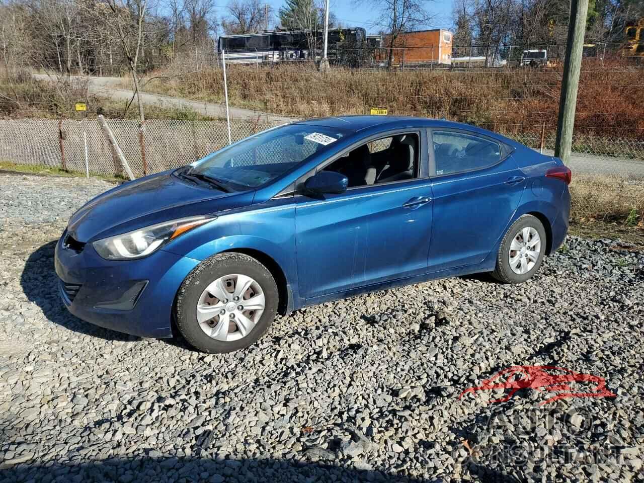 HYUNDAI ELANTRA 2016 - KMHDH4AE7GU518018