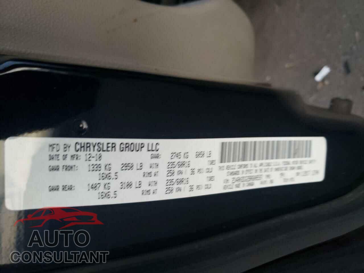 DODGE CARAVAN 2011 - 2D4RN3DG2BR608597