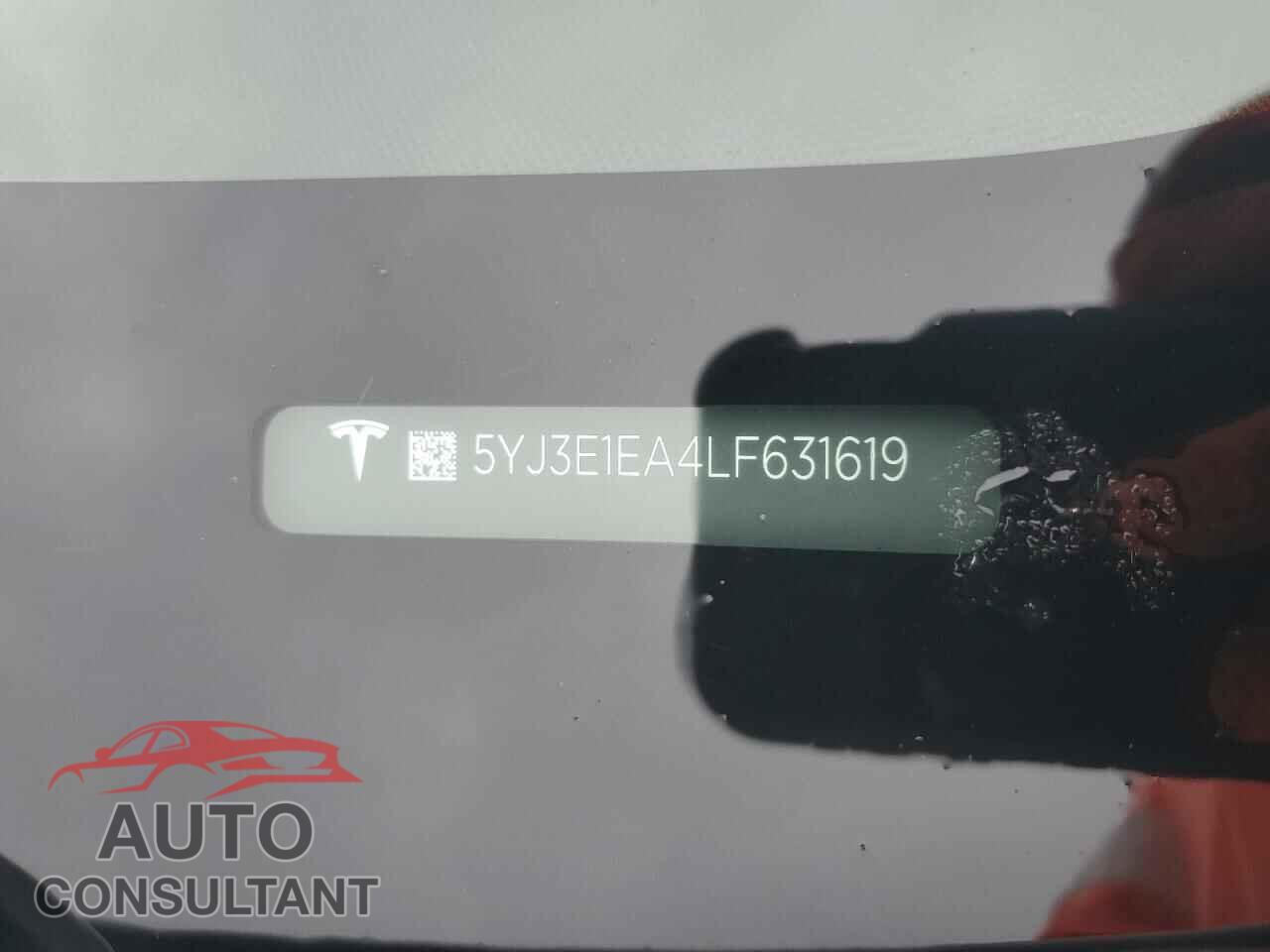 TESLA MODEL 3 2020 - 5YJ3E1EA4LF631619
