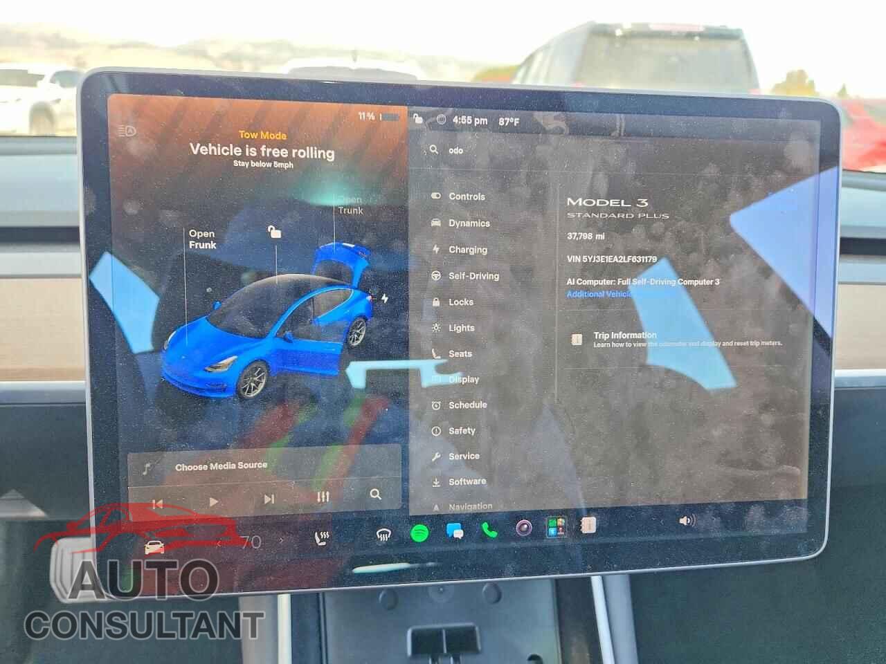 TESLA MODEL 3 2020 - 5YJ3E1EA2LF631179