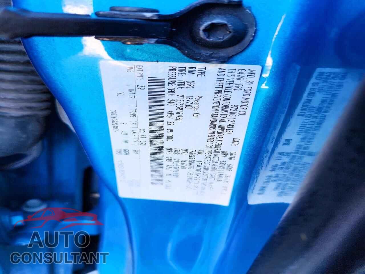 FORD FOCUS 2016 - 1FADP3K22GL362777