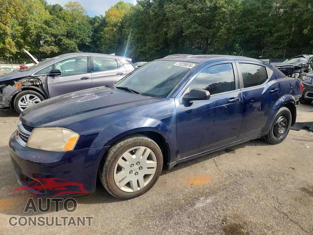 DODGE AVENGER 2013 - 1C3CDZAG4DN748300