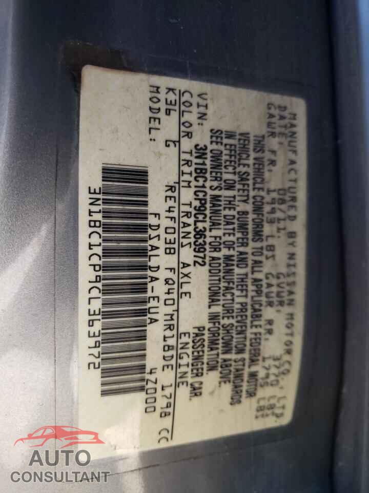 NISSAN VERSA 2012 - 3N1BC1CP9CL363972