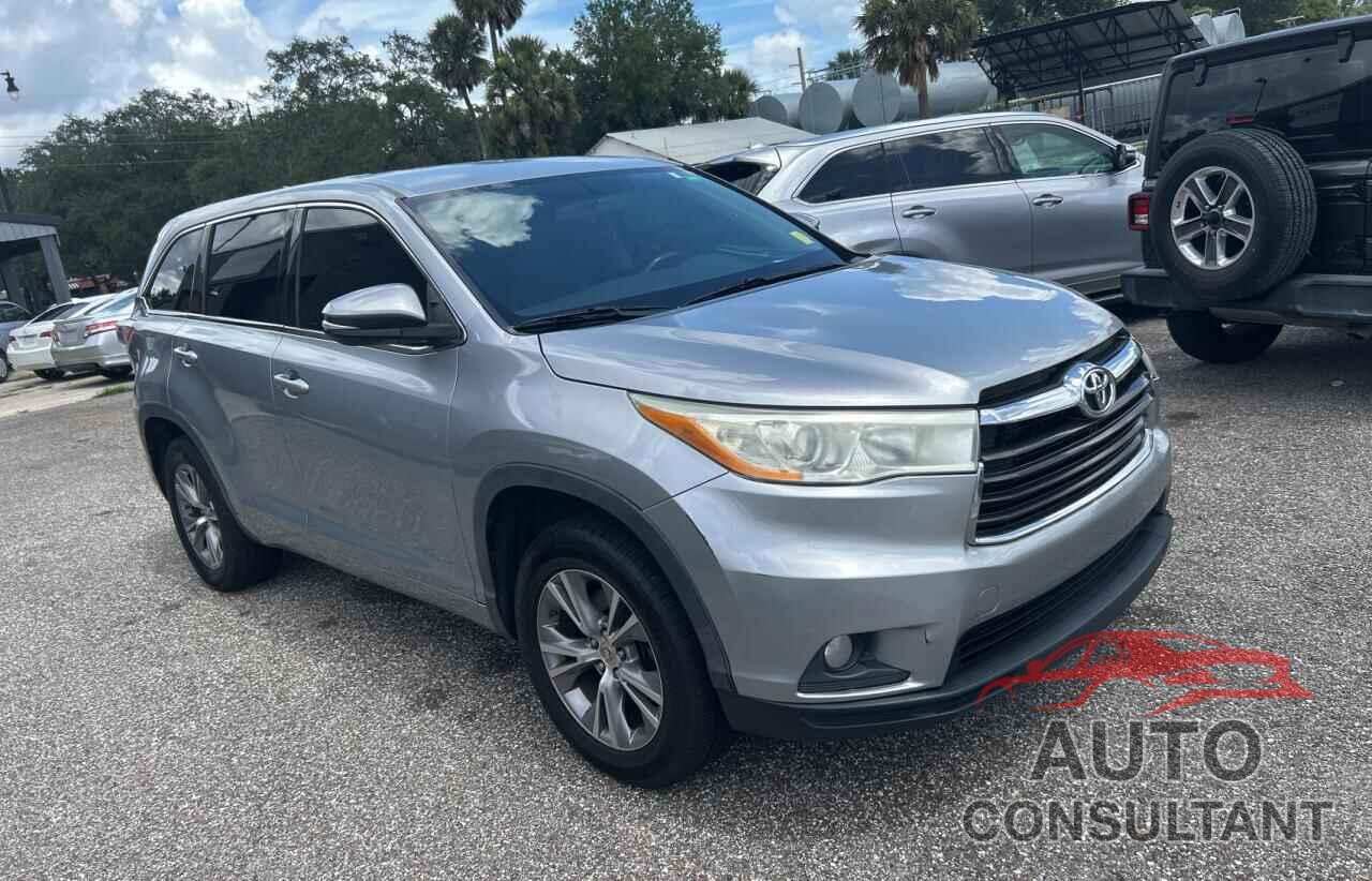 TOYOTA HIGHLANDER 2014 - 5TDZKRFH5ES011633