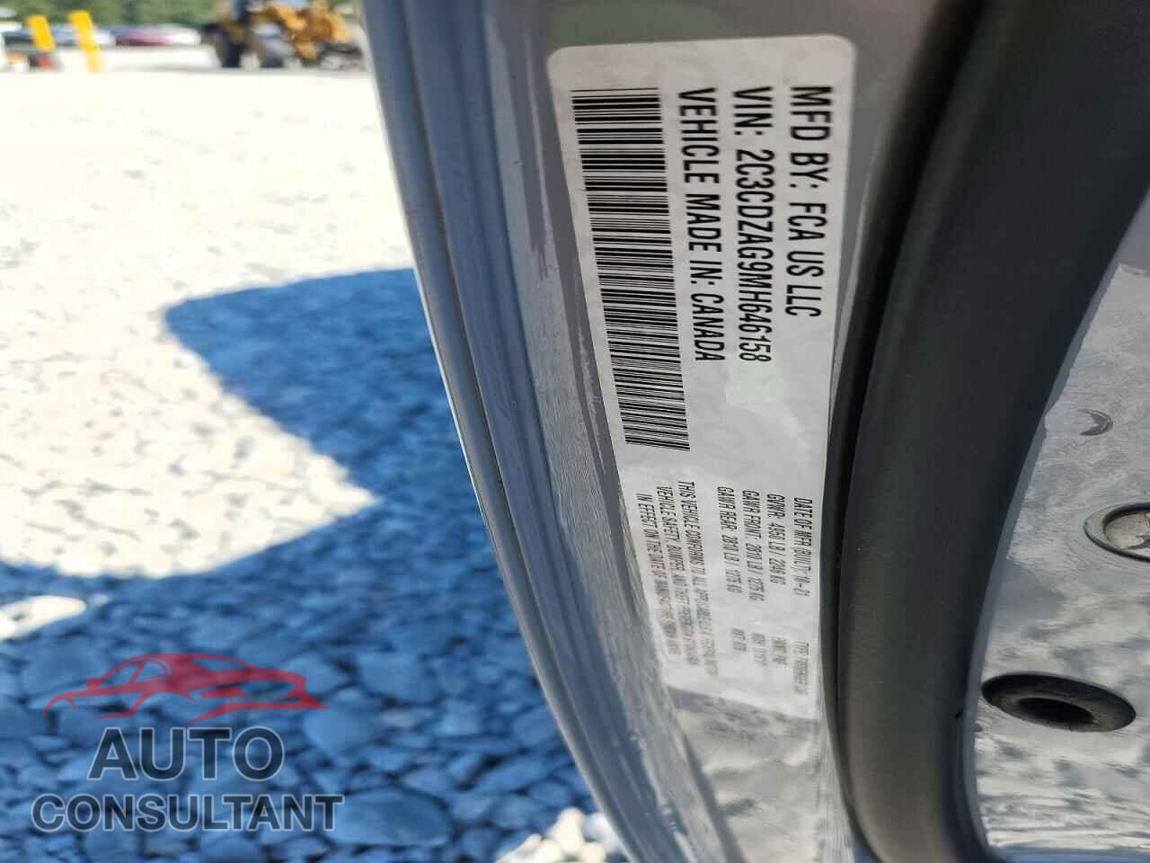 DODGE CHALLENGER 2021 - 2C3CDZAG9MH646158