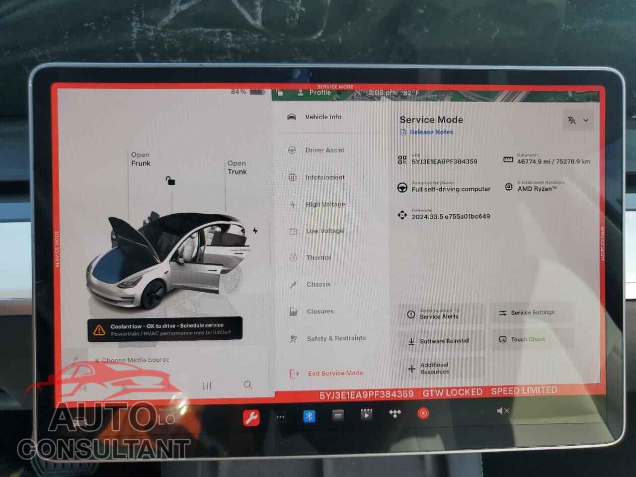 TESLA MODEL 3 2023 - 5YJ3E1EA9PF384359