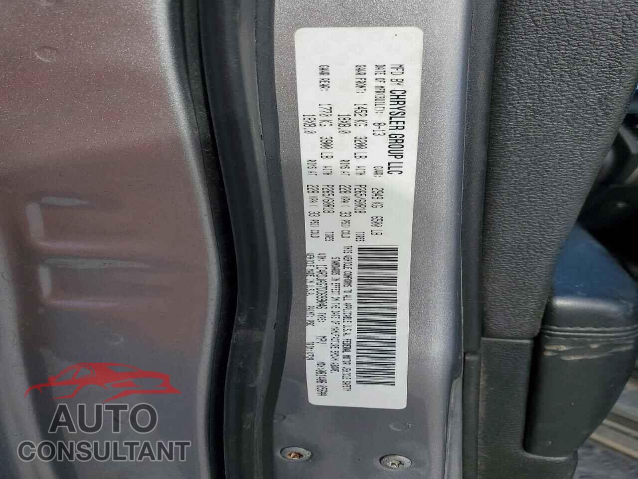 DODGE DURANGO 2013 - 1C4RDJAG7DC699046