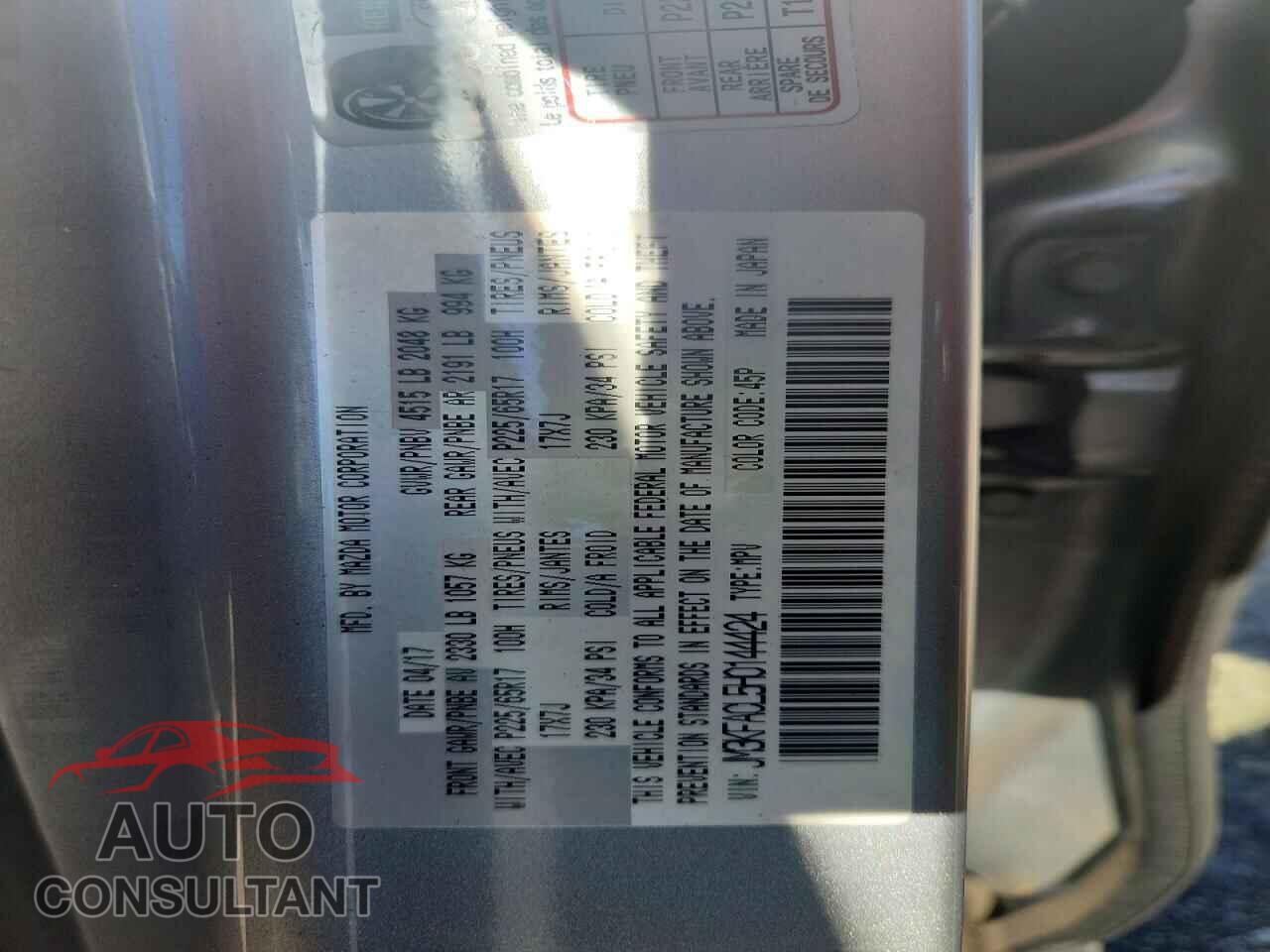 MAZDA CX-5 2017 - JM3KFACL5H0144424