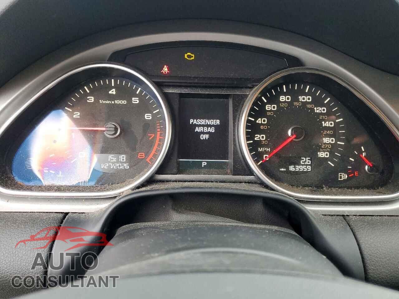 AUDI Q7 2012 - WA1DGBFE0CD006254