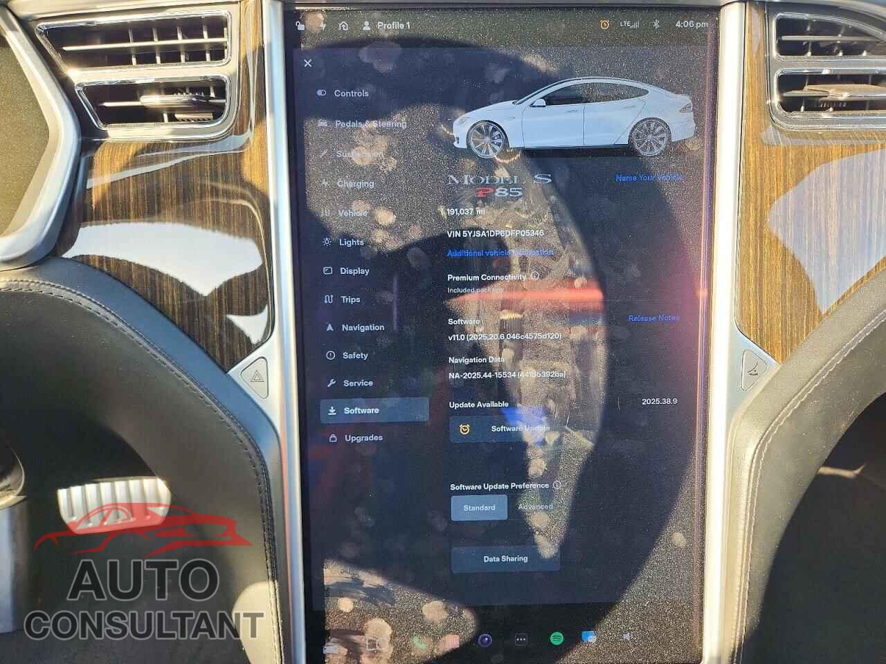 TESLA MODEL S 2013 - 5YJSA1DP6DFP05346