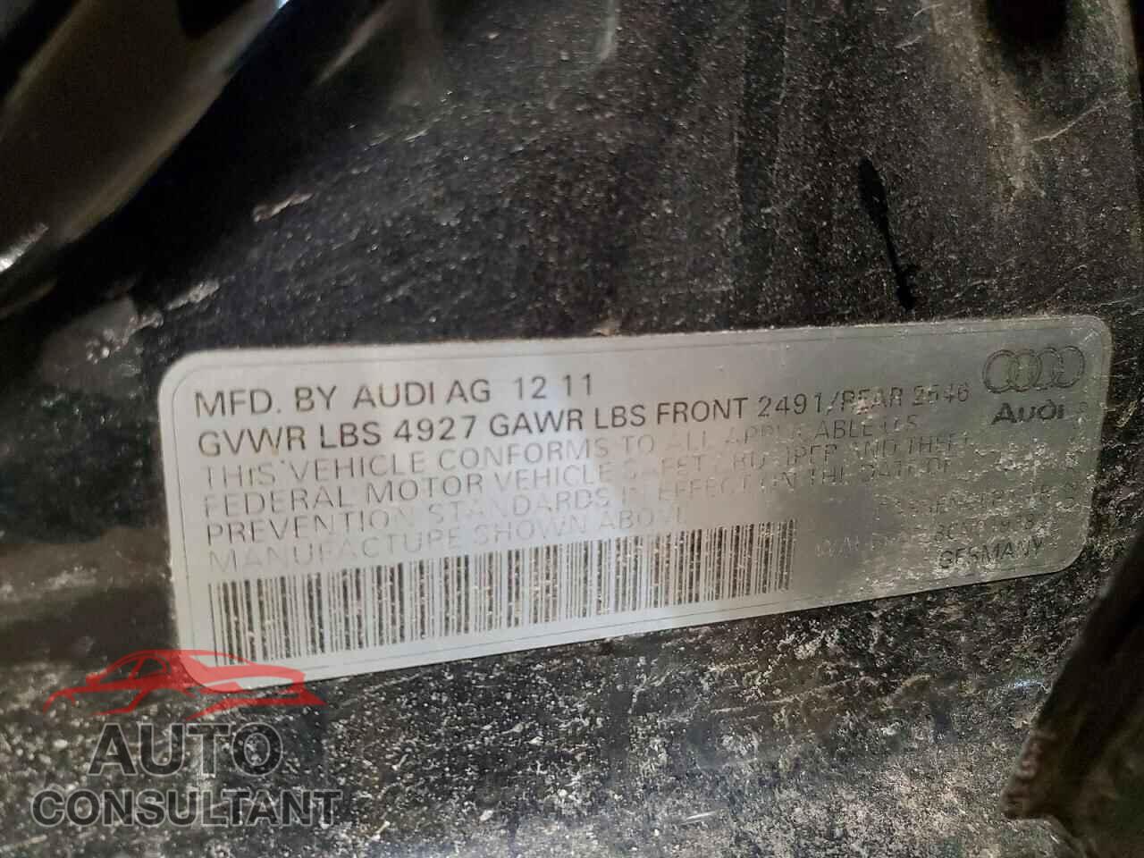 AUDI A4 2012 - WAUBFAFL8CN019382