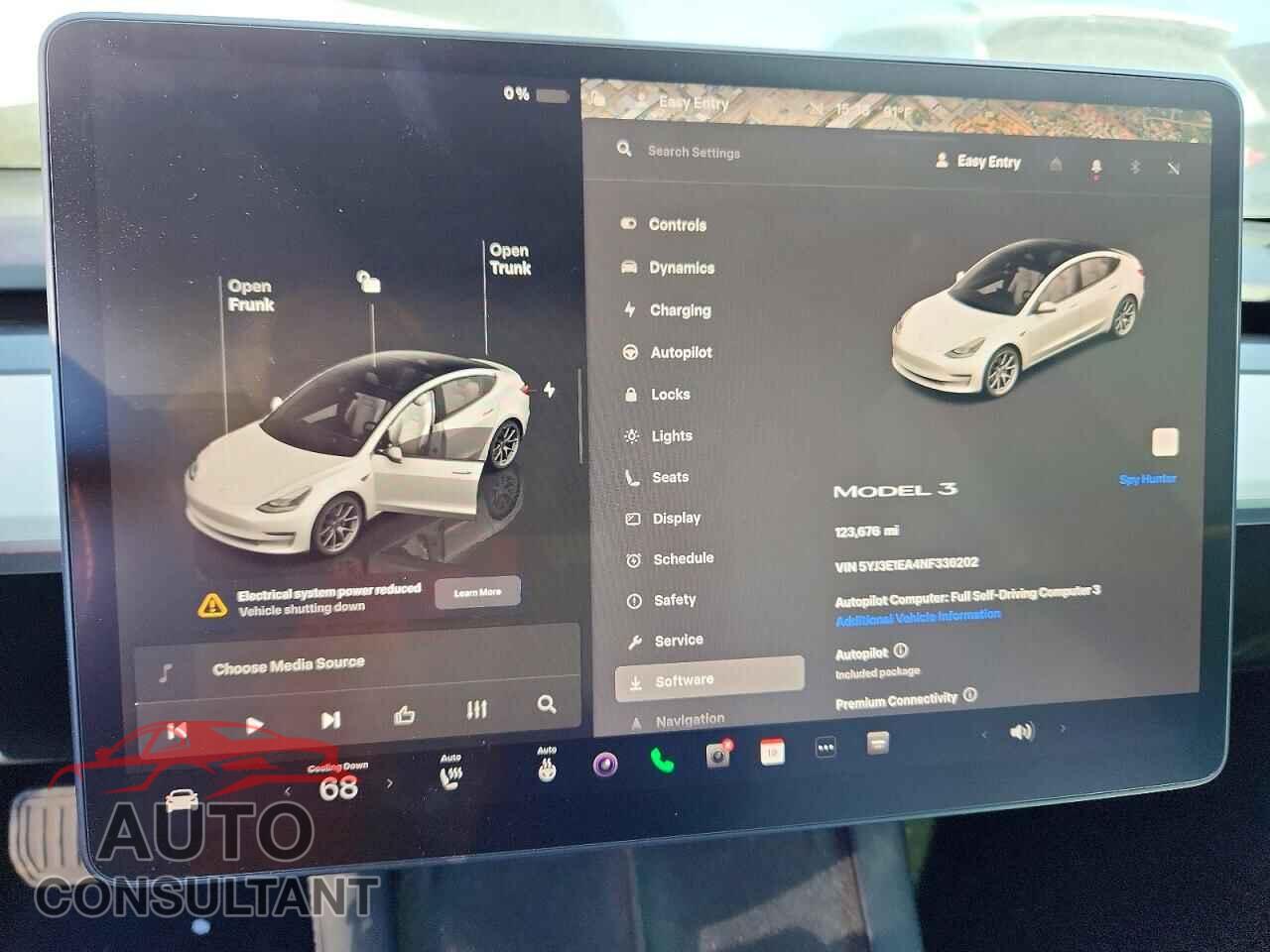 TESLA MODEL 3 2022 - 5YJ3E1EA4NF336202