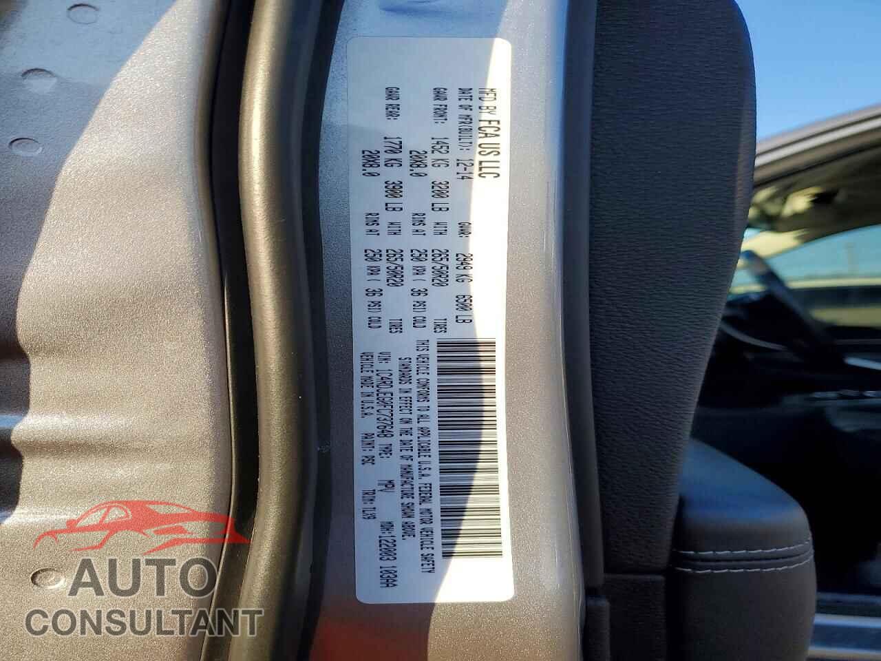 DODGE DURANGO 2015 - 1C4RDJEG0FC737648