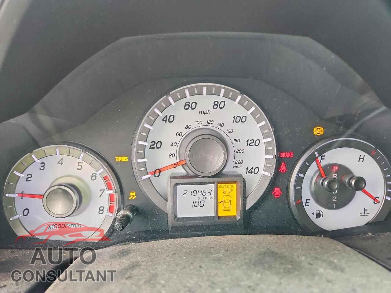 HONDA PILOT 2012 - 5FNYF3H76CB040268