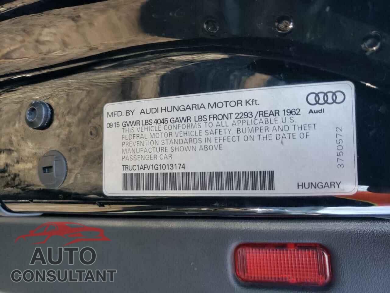 AUDI TTS 2016 - TRUC1AFV1G1013174