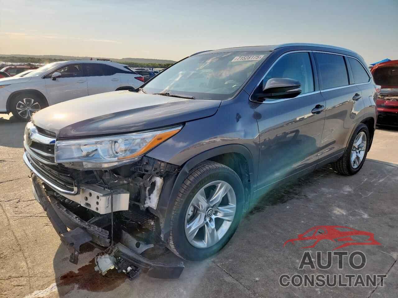 TOYOTA HIGHLANDER 2016 - 5TDYKRFH9GS156379