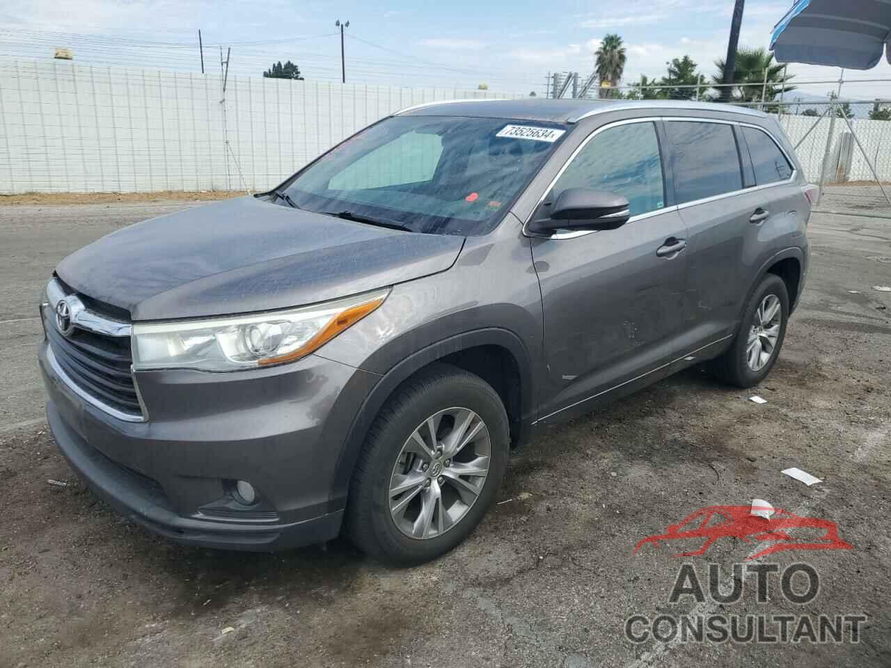 TOYOTA HIGHLANDER 2015 - 5TDKKRFH1FS104636