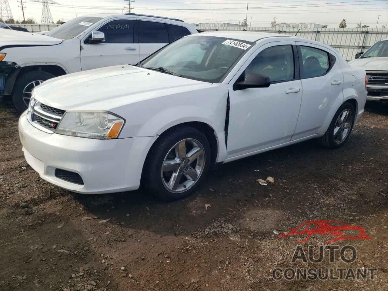 DODGE AVENGER 2013 - 1C3CDZAB5DN726102