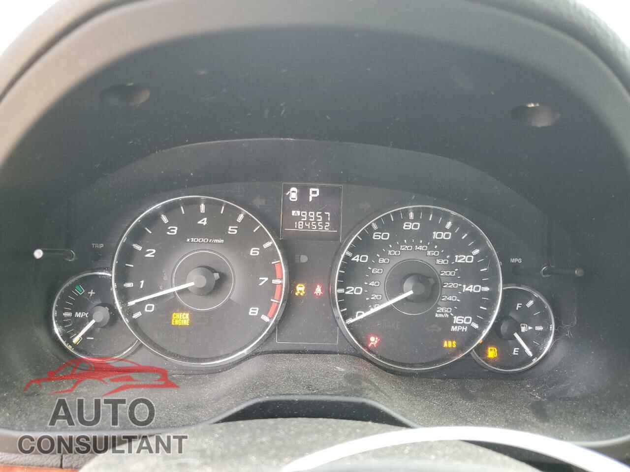SUBARU OUTBACK 2012 - 4S4BRDLC2C2208073