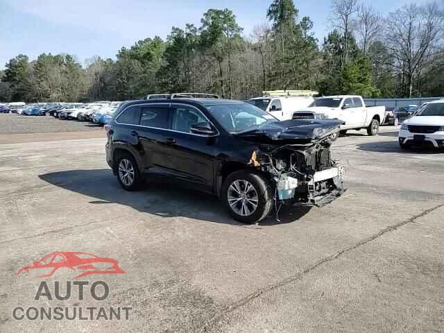 TOYOTA HIGHLANDER 2016 - 5TDBKRFH1GS326532