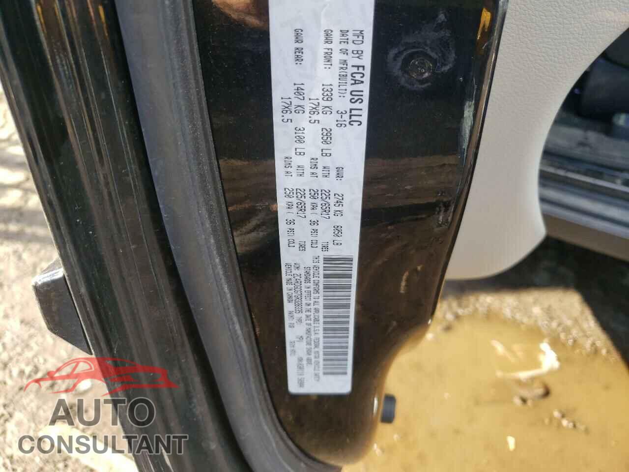 DODGE CARAVAN 2016 - 2C4RDGCG7GR328335