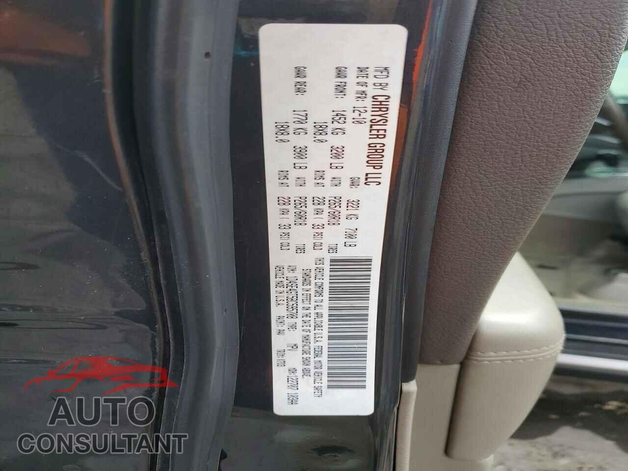 DODGE DURANGO 2011 - 1D4SE4GT5BC595708