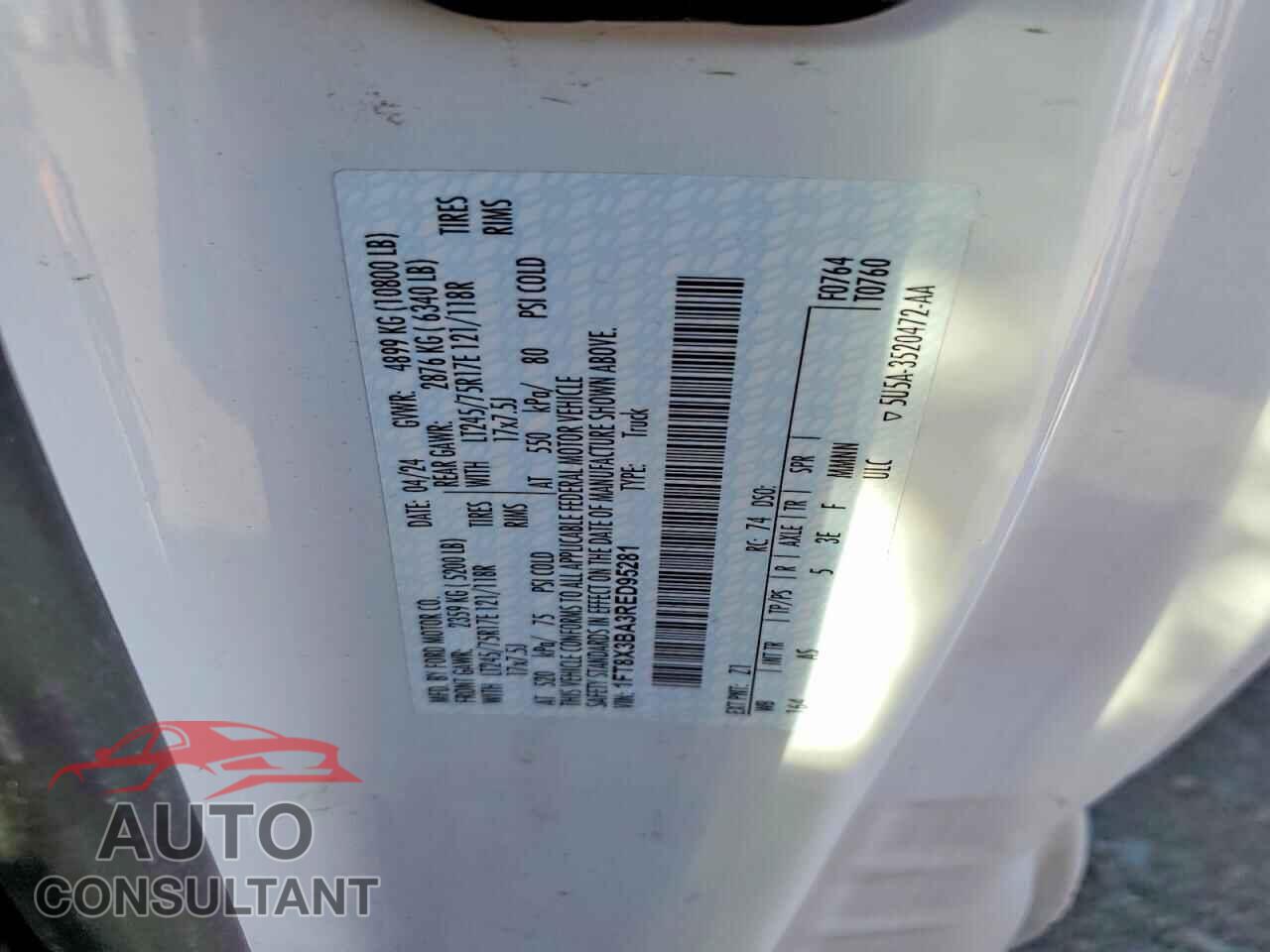 FORD F350 2024 - 1FT8X3BA3RED95281