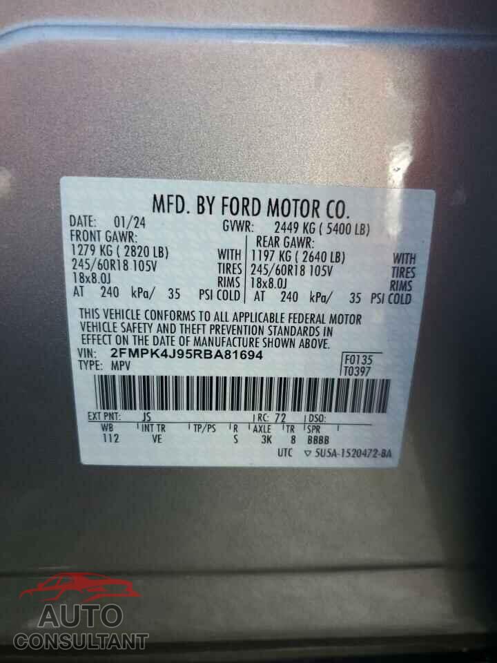 FORD EDGE 2024 - 2FMPK4J95RBA81694