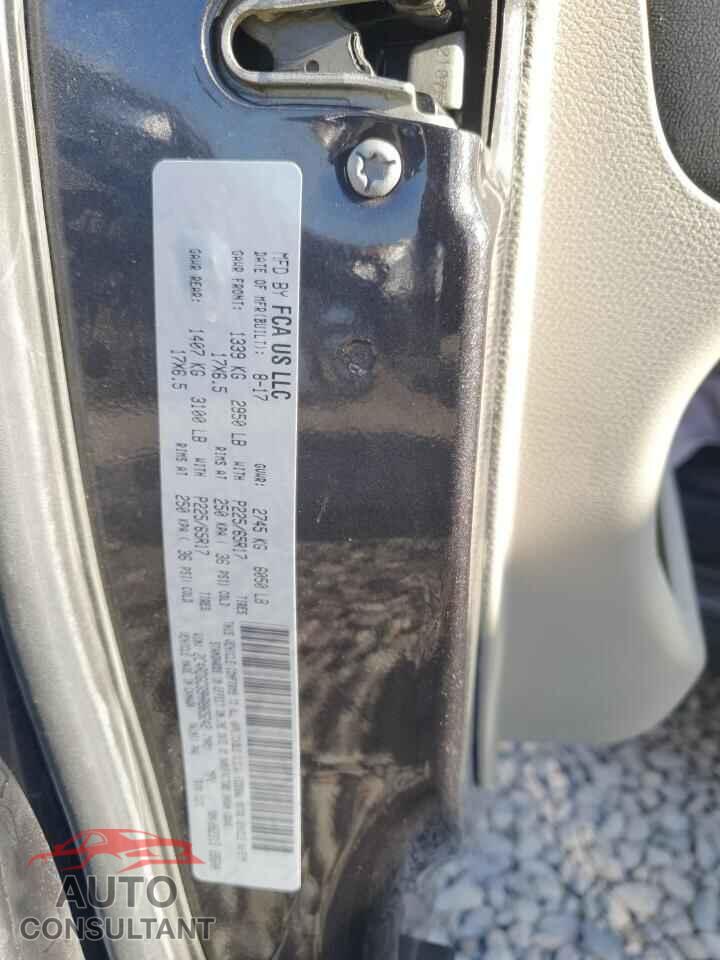 DODGE CARAVAN 2017 - 2C4RDGCG9HR865242