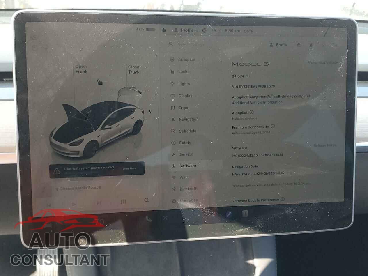 TESLA MODEL 3 2023 - 5YJ3E1EA5PF398078
