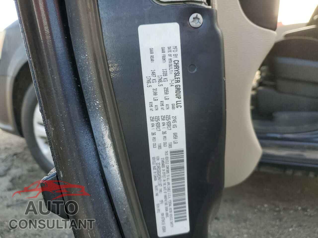 DODGE CARAVAN 2014 - 2C4RDGBG0ER471187