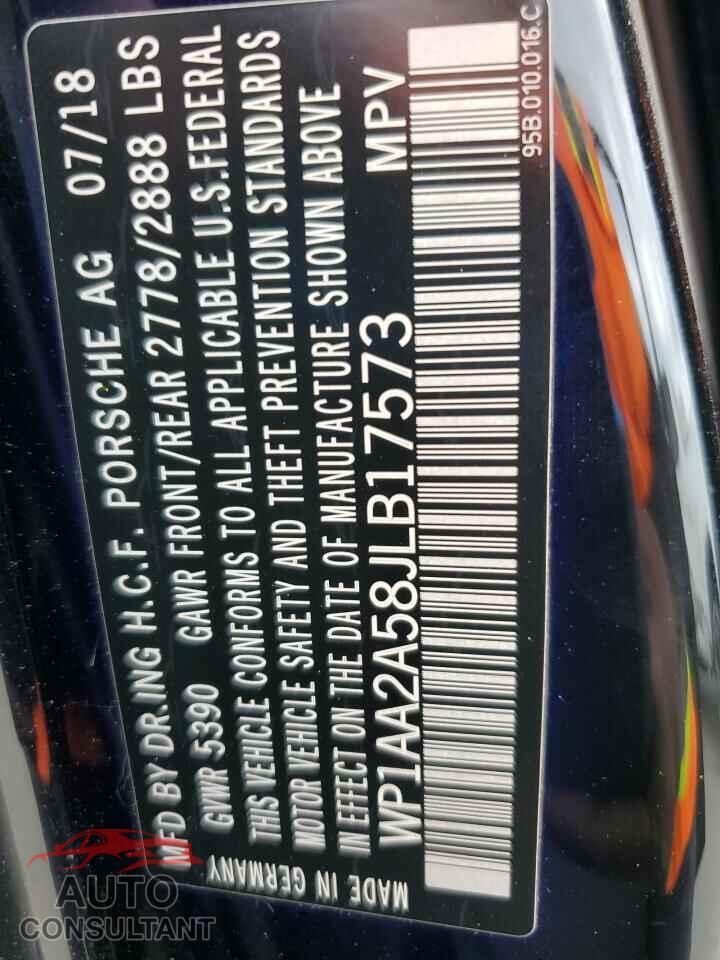 PORSCHE MACAN 2018 - WP1AA2A58JLB17573