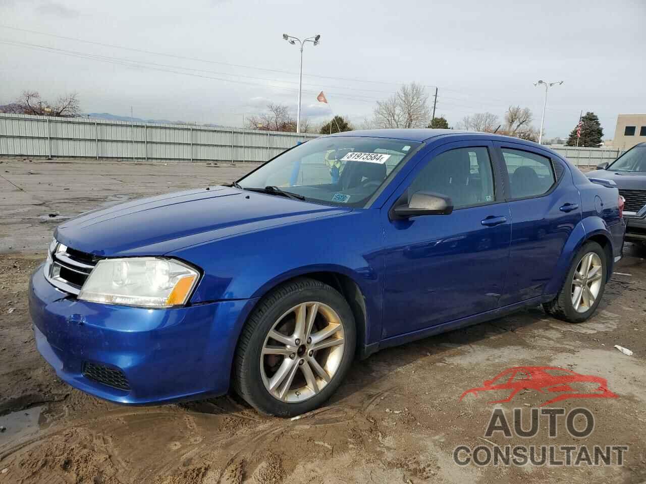 DODGE AVENGER 2012 - 1C3CDZAG8CN254424