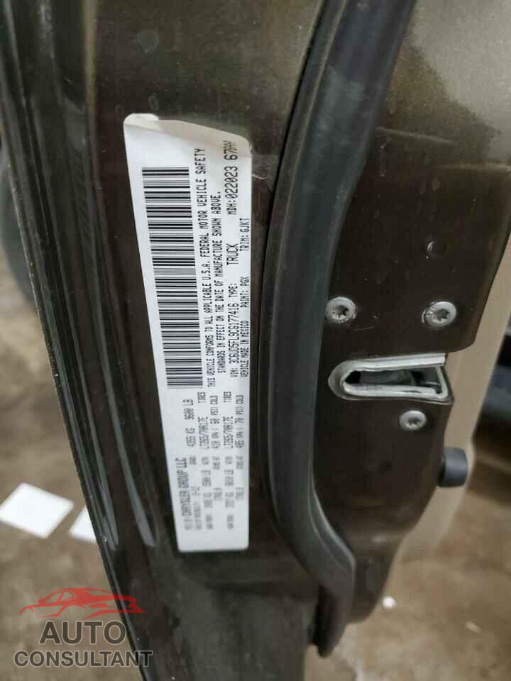DODGE RAM 2500 2012 - 3C6UD5FL9CG177416