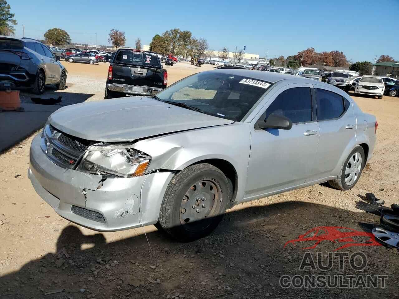 DODGE AVENGER 2012 - 1C3CDZAB7CN132769