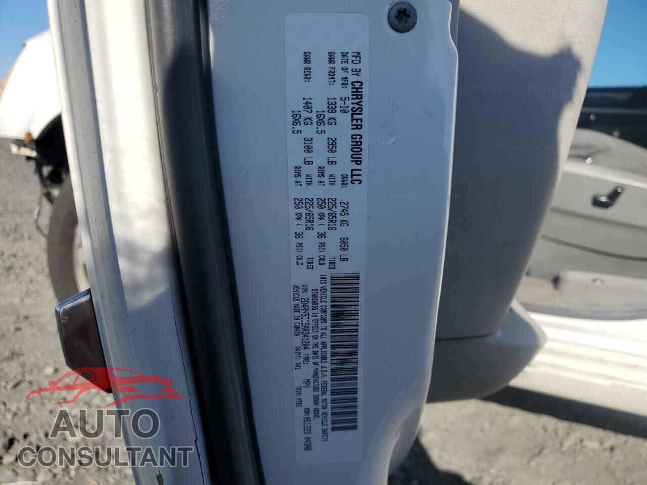 DODGE CARAVAN 2010 - 2D4RN5D15AR341204