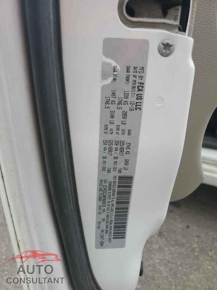 DODGE CARAVAN 2019 - 2C4RDGCG8KR600318