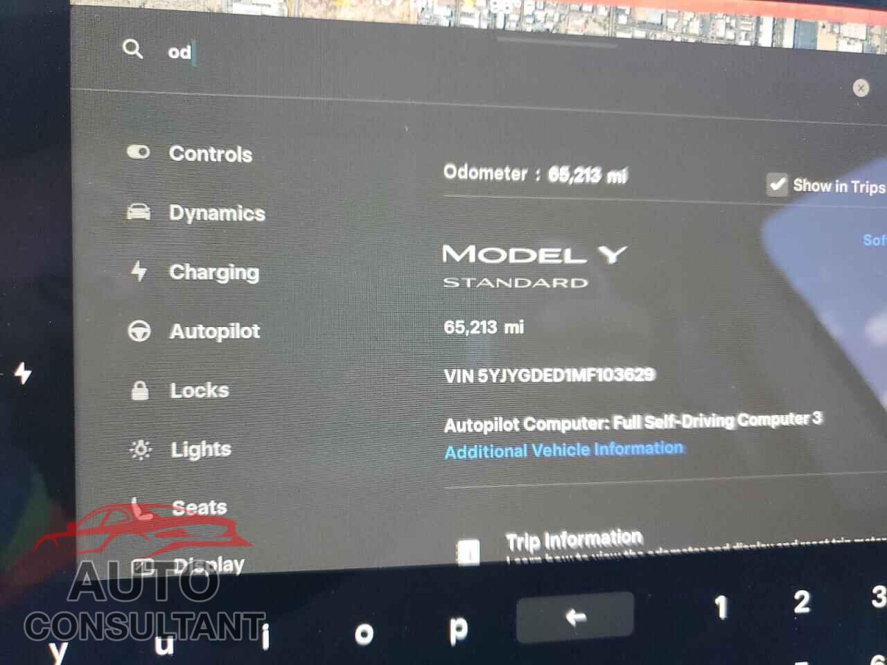 TESLA MODEL Y 2021 - 5YJYGDED1MF103629