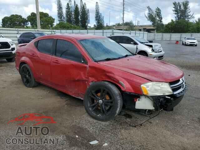 DODGE AVENGER 2012 - 1C3CDZCB0CN290819