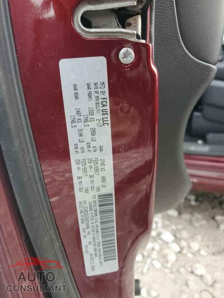 DODGE CARAVAN 2017 - 2C4RDGEG5HR700494
